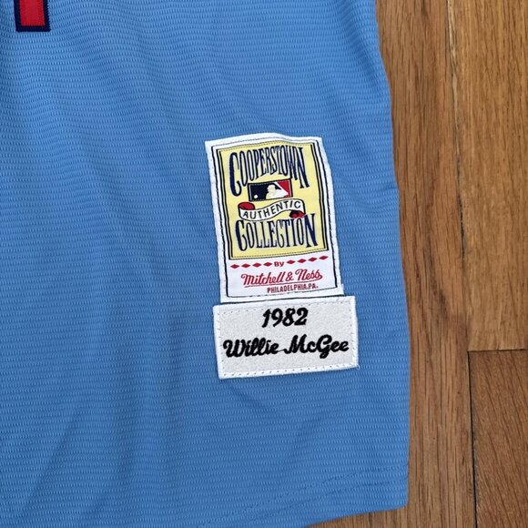 Mitchell & Ness Willie McGee 1982 St. Louis Cardinals Jersey Size XXL - Picture 4 of 6